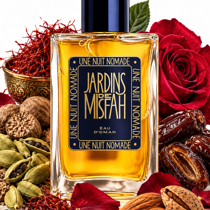 Une Nuit Nomade Jardins de Misfah Eau de Parfum Sample   aromaflare.com samples,  Decant Samples 100% authentic , niche fragrances, mans cologne, woman perfume, Full retail bottle 
