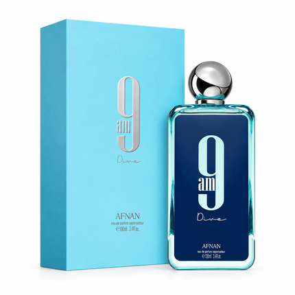 Afnan 9AM Dive Eau de Parfum  aromaflare.com samples,  Decant Samples 100% authentic , niche fragrances, mans cologne, woman perfume, Full retail bottle 
