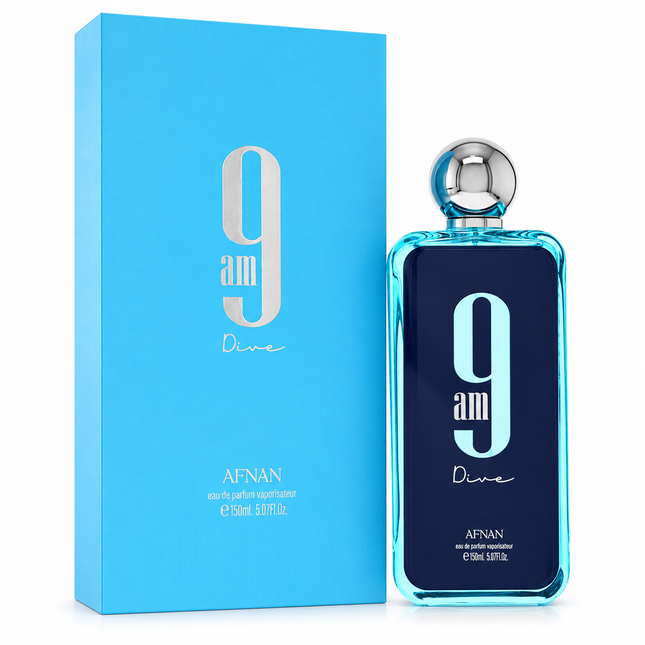 Afnan 9AM Dive Eau de Parfum  aromaflare.com samples,  Decant Samples 100% authentic , niche fragrances, mans cologne, woman perfume, Full retail bottle 
