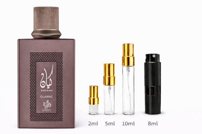 Al Wataniah- Kayaan Classic Eau de Parfum
 aromaflare.com samples,  Decant Samples 100% authentic , niche fragrances, mans cologne, woman perfume, Full retail bottle