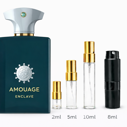 Amouage- Enclave Eau De Parfum sample 2ml 5ml 8ml 10ml
 aromaflare.com samples,  Decant Samples 100% authentic , niche fragrances, mans cologne, woman perfume, Full retail bottle 