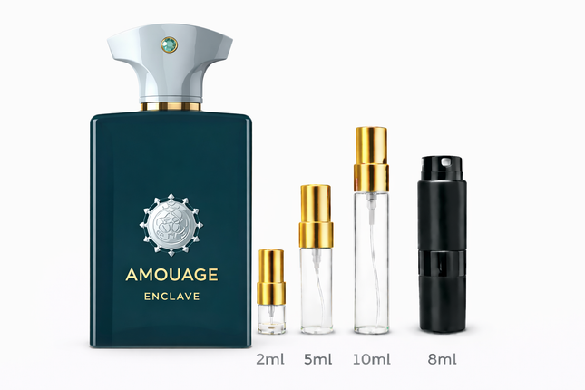 Amouage- Enclave Eau De Parfum sample 2ml 5ml 8ml 10ml
 aromaflare.com samples,  Decant Samples 100% authentic , niche fragrances, mans cologne, woman perfume, Full retail bottle 