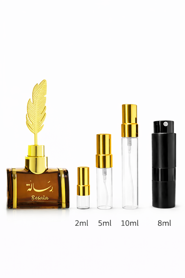Arabian- Oud Resala  samples 2ml 5ml 8ml 10ml
 aromaflare.com samples,  Decant Samples 100% authentic , niche fragrances, mans cologne, woman perfume, Full retail bottle 
