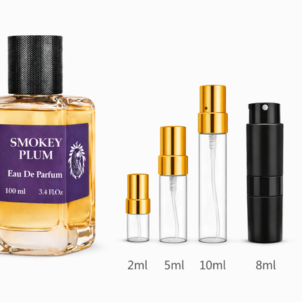 Athena Fragrances-Smokey Plum samples 2ml 5ml 8ml 10ml
 aromaflare.com samples,  Decant Samples 100% authentic , niche fragrances, mans cologne, woman perfume, Full retail bottle 