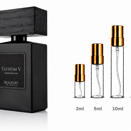 BeauFort London Fathom V Director’s Cut Extrait de Parfum – Limited Edition Sample  aromaflare.com samples,  Decant Samples 100% authentic , niche fragrances, mans cologne, woman perfume, Full retail bottle 