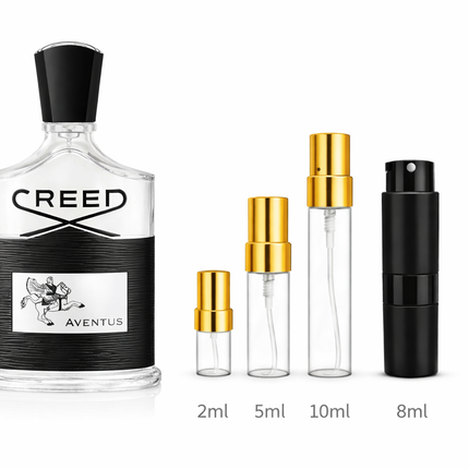 Creed- Aventus Eau de Parfum
 aromaflare.com samples,  Decant Samples 100% authentic , niche fragrances, mans cologne, woman perfume, Full retail bottle 