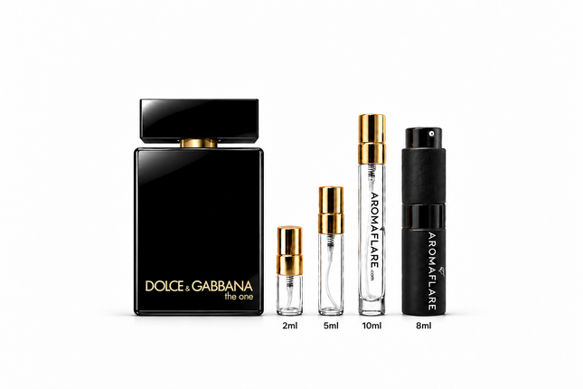 Dolce & Gabbana The One for Men Eau de Parfum Intense   aromaflare.com samples,  Decant Samples 100% authentic , niche fragrances, mans cologne, woman perfume, Full retail bottle 