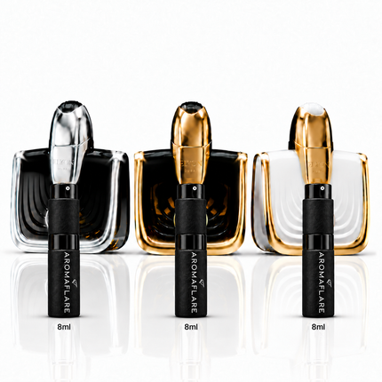 Elyon Dubai Legacy Discovery Set – Infinity, Himeros & Aria
aromaflare.com samples,  Decant Samples 100% authentic , niche fragrances, mans cologne, woman perfume, Full retail bottle 