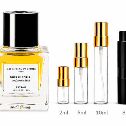 Essential Parfums- Bois Impérial Extrait  aromaflare.com samples,  Decant Samples 100% authentic , niche fragrances, mans cologne, woman perfume, Full retail bottle 