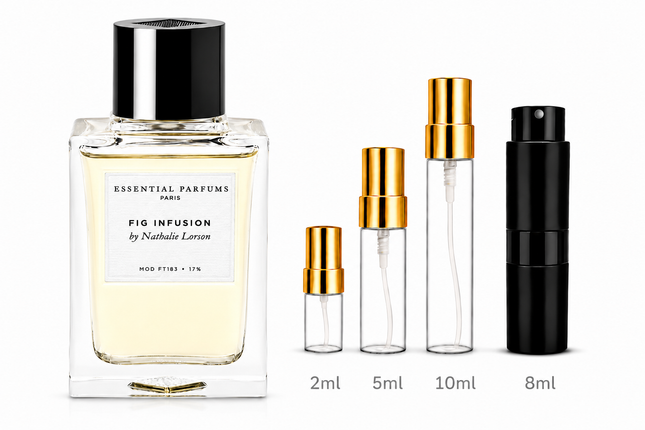 Essential Parfums- Fig Infusion EDP aromaflare.com samples,  Decant Samples 100% authentic , niche fragrances, mans cologne, woman perfume, Full retail bottle 
