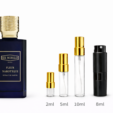 Ex Nihilo- Fleur Narcotique Extrait de Parfum
 aromaflare.com samples,  Decant Samples 100% authentic , niche fragrances, mans cologne, woman perfume, Full retail bottle