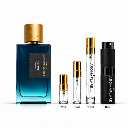 Goldfield & Banks Pacific Rock Swell Extrait de Parfum Sample  aromaflare.com samples,  Decant Samples 100% authentic , niche fragrances, mans cologne, woman perfume, Full retail bottle 