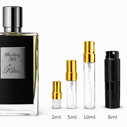 Kilian- Smoking Hot Eau de Parfum
 aromaflare.com samples,  Decant Samples 100% authentic , niche fragrances, mans cologne, woman perfume, Full retail bottle 