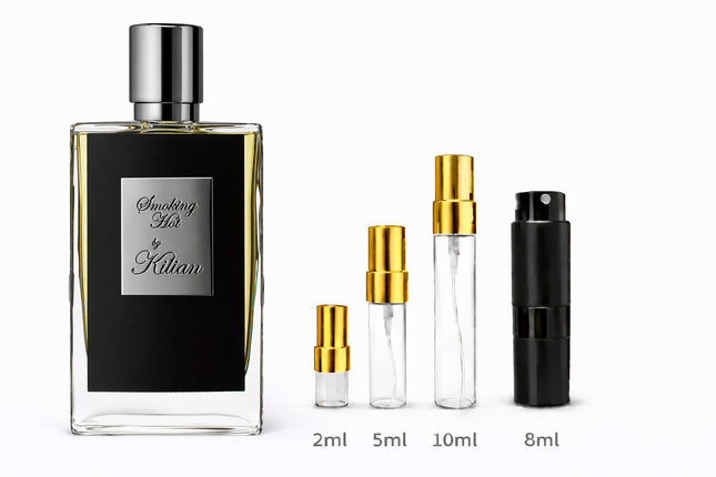 Kilian- Smoking Hot Eau de Parfum
 aromaflare.com samples,  Decant Samples 100% authentic , niche fragrances, mans cologne, woman perfume, Full retail bottle 
