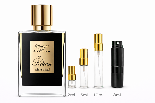 Kilian- Straight To Heaven Eau de Parfum aromaflare.com aromaflare samples,  Decant Samples 2ml 5ml 8ml 10ml  100% authentic , niche fragrances, mans cologne, woman perfume, Full retail bottle 
https://aromaflare.com/collections/decant-samples
