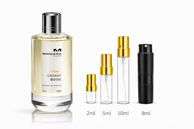 Mancera- Intense Cedrat Boise Extrait de Parfum
 aromaflare.com samples,  Decant Samples 100% authentic , niche fragrances, mans cologne, woman perfume, Full retail bottle 