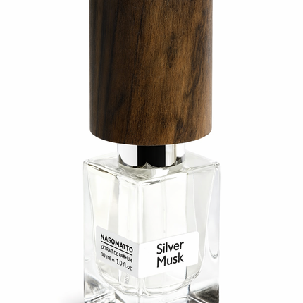 Nasomatto- Silver Musk Extrait De Parfum
 aromaflare.com samples,  Decant Samples 100% authentic , niche fragrances, mans cologne, woman perfume, Full retail bottle 