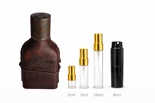 Orto Parisi- Cuoium Eau de Parfum samples 2ml 5ml 10ml 8ml
 aromaflare.com samples,  Decant Samples 2ml 5ml 8ml 10ml  100% authentic , niche fragrances, mans cologne, woman perfume, Full retail bottle 
