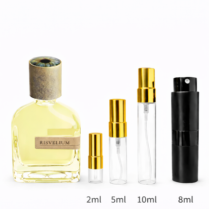 Orto Parisi- Risvelium Eau de Parfum samples 2ml 5ml 8ml 10ml
 aromaflare.com samples,  Decant Samples 100% authentic , niche fragrances, mans cologne, woman perfume, Full retail bottle 