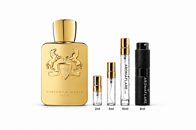 Parfums de Marly Godolphin Eau de Parfum Sample  aromaflare.com samples,  Decant Samples 100% authentic , niche fragrances, mans cologne, woman perfume, Full retail bottle 
