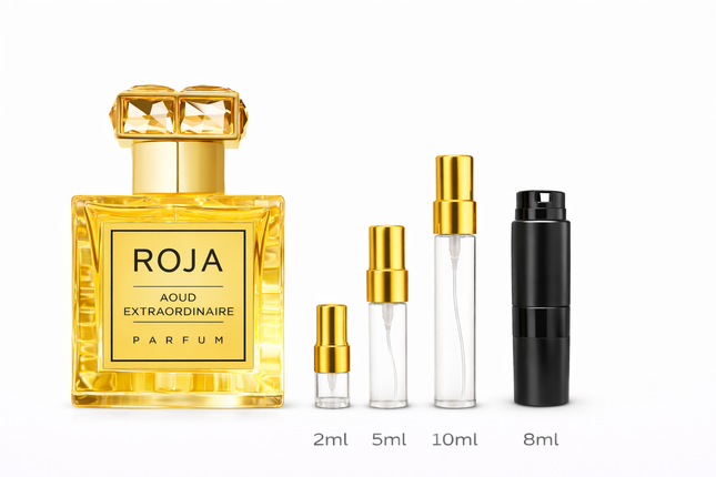 Roja- Aoud Extraordinaire Parfum samples 2ml 5ml 8ml 10ml
 aromaflare.com samples,  Decant Samples 2ml 5ml 8ml 10ml  100% authentic , niche fragrances, mans cologne, woman perfume, Full retail bottle 
