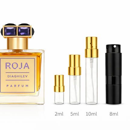 Roja- Diaghilev Extrait De Parfum
 aromaflare.com samples,  Decant Samples 100% authentic , niche fragrances, mans cologne, woman perfume, Full retail bottle 