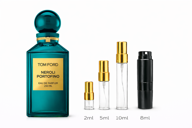 Tom Ford- Neroli Portofino Eau De Parfum 2ml 5ml 8ml 10ml samples
 aromaflare.com samples,  Decant Samples 2ml 5ml 8ml 10ml  100% authentic , niche fragrances, mans cologne, woman perfume, Full retail bottle 
