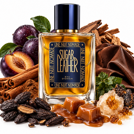 Une Nuit Nomade Sugar Leather Eau de Parfum Sample  aromaflare.com samples,  Decant Samples 100% authentic , niche fragrances, mans cologne, woman perfume, Full retail bottle 