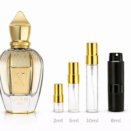 Xerjoff- Louis XV 1722 Eau De Parfum samples 2ml 5ml 8ml 10ml
 aromaflare.com samples,  Decant Samples 100% authentic , niche fragrances, mans cologne, woman perfume, Full retail bottle 