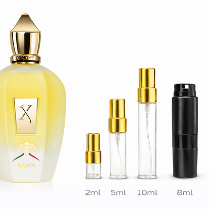 Xerjoff- Naxos Eau de Parfum 2ml 5ml 8ml 10ml 
 aromaflare.com samples,  Decant Samples 2ml 5ml 8ml 10ml  100% authentic , niche fragrances, mans cologne, woman perfume, Full retail bottle 
