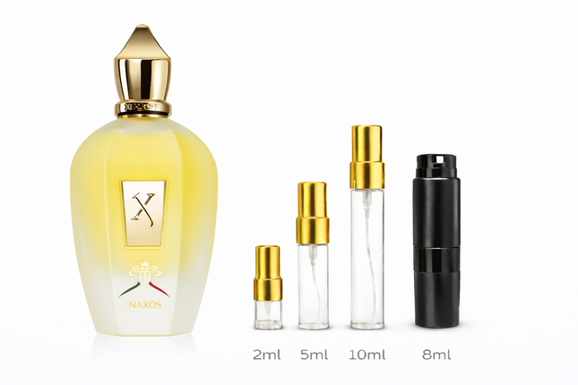 Xerjoff- Naxos Eau de Parfum 2ml 5ml 8ml 10ml 
 aromaflare.com samples,  Decant Samples 2ml 5ml 8ml 10ml  100% authentic , niche fragrances, mans cologne, woman perfume, Full retail bottle 
