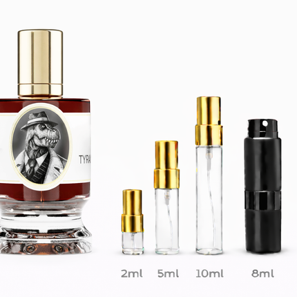 Zoologist- Tyrannosaurus Rex Extrait de Parfum samples 2ml 5ml 8ml 10ml
 aromaflare.com samples,  Decant Samples 100% authentic , niche fragrances, mans cologne, woman perfume, Full retail bottle 