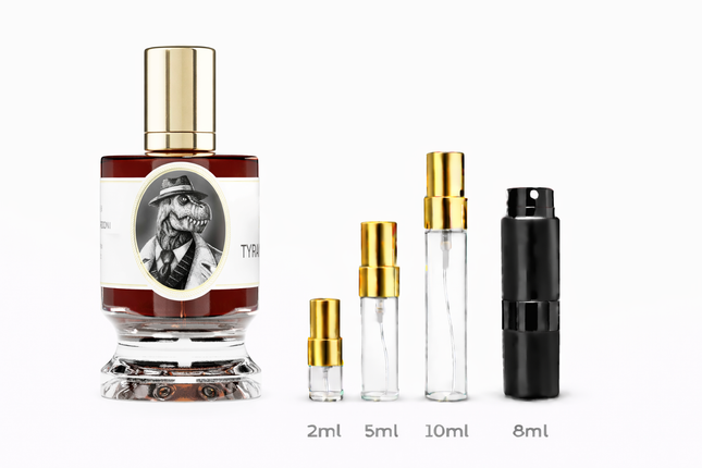 Zoologist- Tyrannosaurus Rex Extrait de Parfum samples 2ml 5ml 8ml 10ml
 aromaflare.com samples,  Decant Samples 100% authentic , niche fragrances, mans cologne, woman perfume, Full retail bottle 