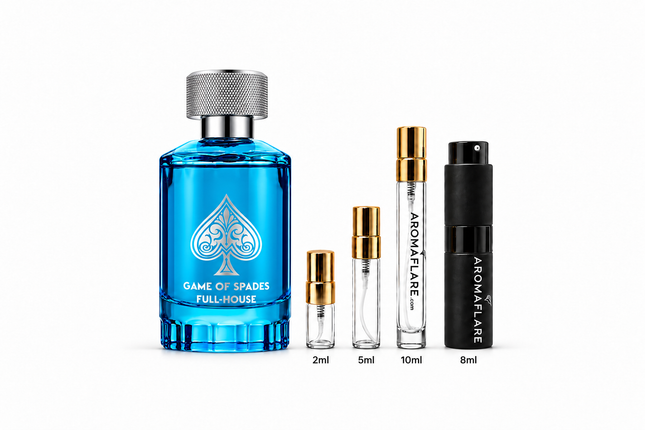 game of spades full-house  aromaflare.com samples,  Decant Samples 100% authentic , niche fragrances, mans cologne, woman perfume, Full retail bottle 